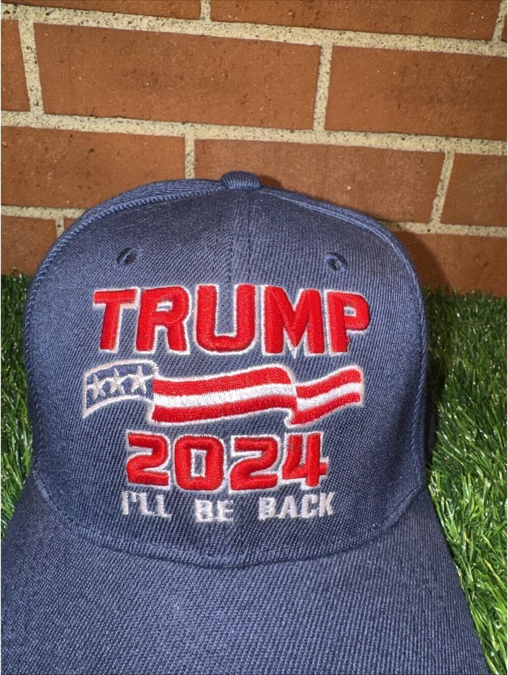 Trump 2024 I’ll Be Back With Embroidered Signature StrapBack Hat